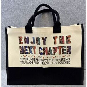 Retirement Tote Bag Farewell Retirement Gift for Women Enjoy The Next Chapter